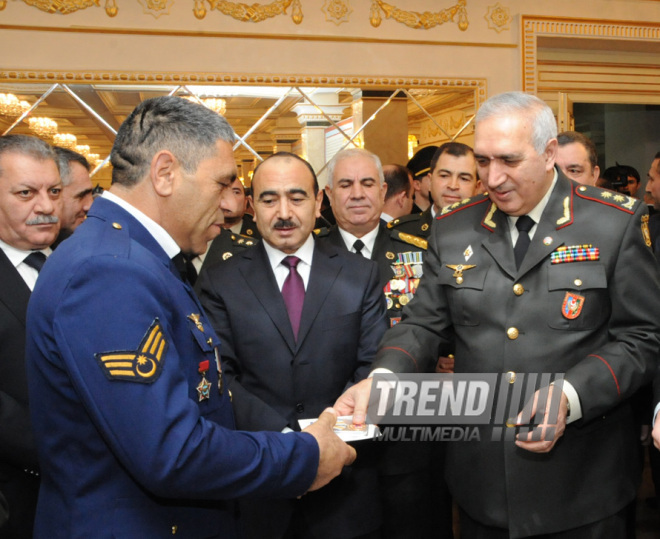 Solemn ceremony under the motto "Azerbaijani veterans of Afghanistan ready for any order of the Supreme Commander!" dedicated to the 25th anniversary of the Soviet troops withdrawal from Afghanistan. Baku, Azerbaijan, Feb.19, 2014 